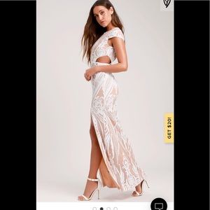 Lulus Cream MEDIUM Dress